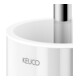 Keuco WC-Bürstengarnitur REVA 12864 Wd.Mod., m Echtkr.-Glas matt., verchromt