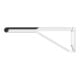 Keuco WC-Stützklappgriff AXESS Aluminium silber-eloxiert/schwarz, 700mm