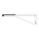 Keuco WC-Stützklappgriff AXESS Aluminium silber-eloxiert/schwarz, 850mm-5