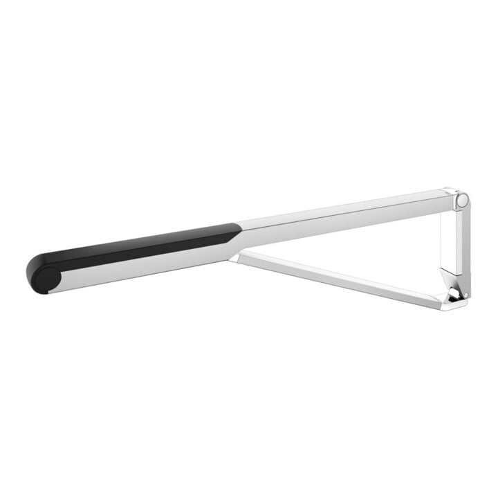 Keuco WC-Stützklappgriff AXESS Aluminium silber-eloxiert/schwarz, 850mm