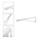 Keuco WC-Stützklappgriff AXESS Aluminium silber-eloxiert/weiß, 850mm-4