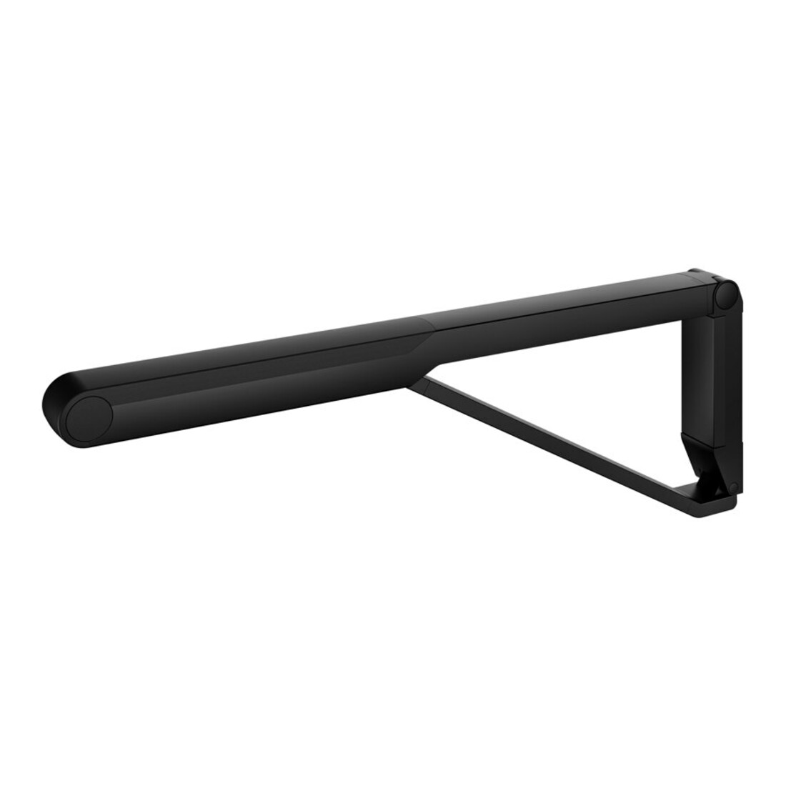 Keuco WC-Stützklappgriff AXESS schwarz matt/schwarz, 700mm