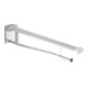 Keuco WC-Stützklappgriff Plan Care 700mm, Aluminium silber-eloxiert/weiß-1