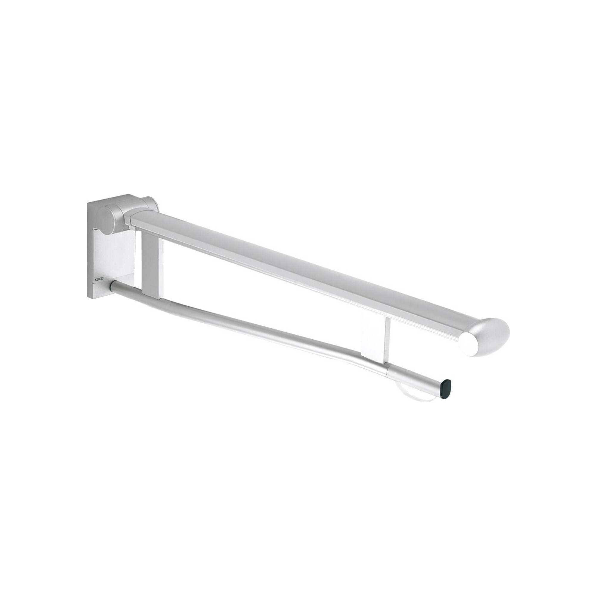 Keuco WC-Stützklappgriff Plan Care 700mm, gebremst, verchromt/weiß