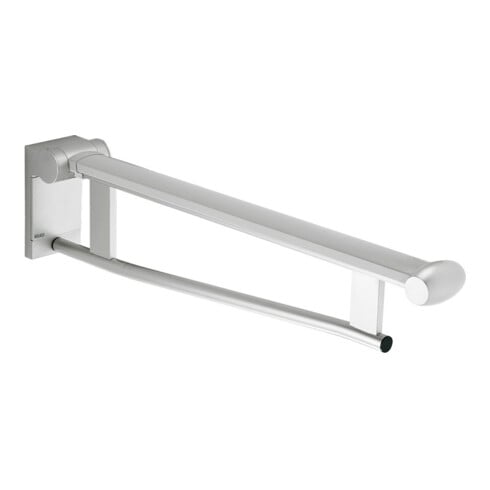 Keuco WT-Stützklappgriff Plan Care 650mm, gebremst, AL silber-elox./schwarz