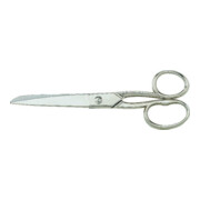 KIESEL Ciseaux universels 180 mm nickelés, 1 œillet rond et 1 œillet long