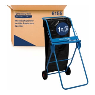 Kimberly-Clark Professional Distributeur mobile de lingettes, bleu