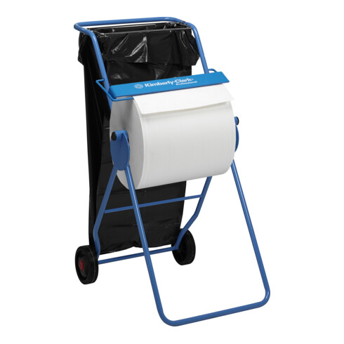 Kimberly-Clark Professional Wischtuchspender mobiler Papiertuch Spender, Blau
