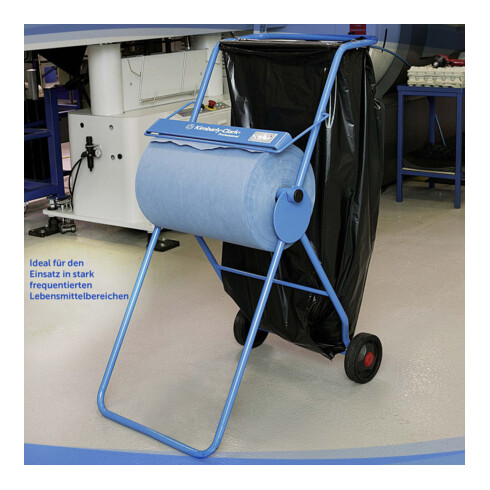 Kimberly-Clark Professional Wischtuchspender mobiler Papiertuch Spender, Blau