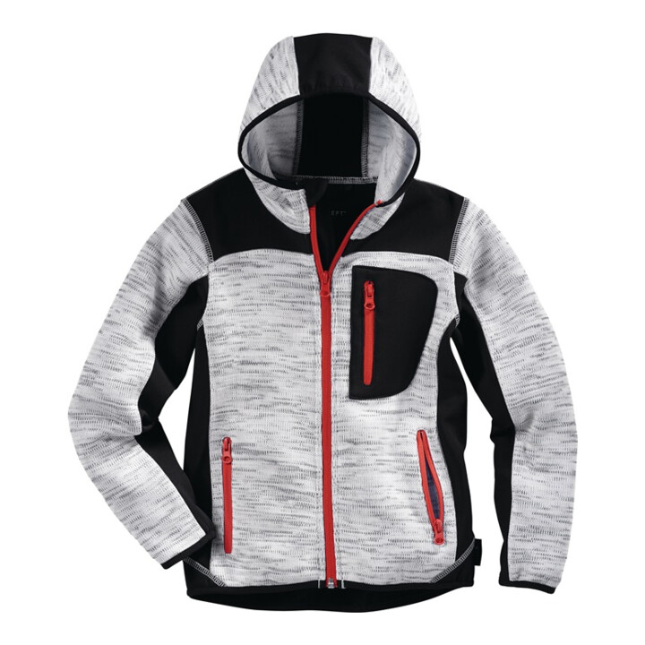 Kinderstrickjacke Gr.134/140 grau/schwarz SCHEIBLER