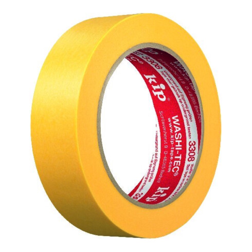 Kip 3308 WASHI-TEC® PREMIUM PLUS - jaune Goldkrepp® 30mmx50m