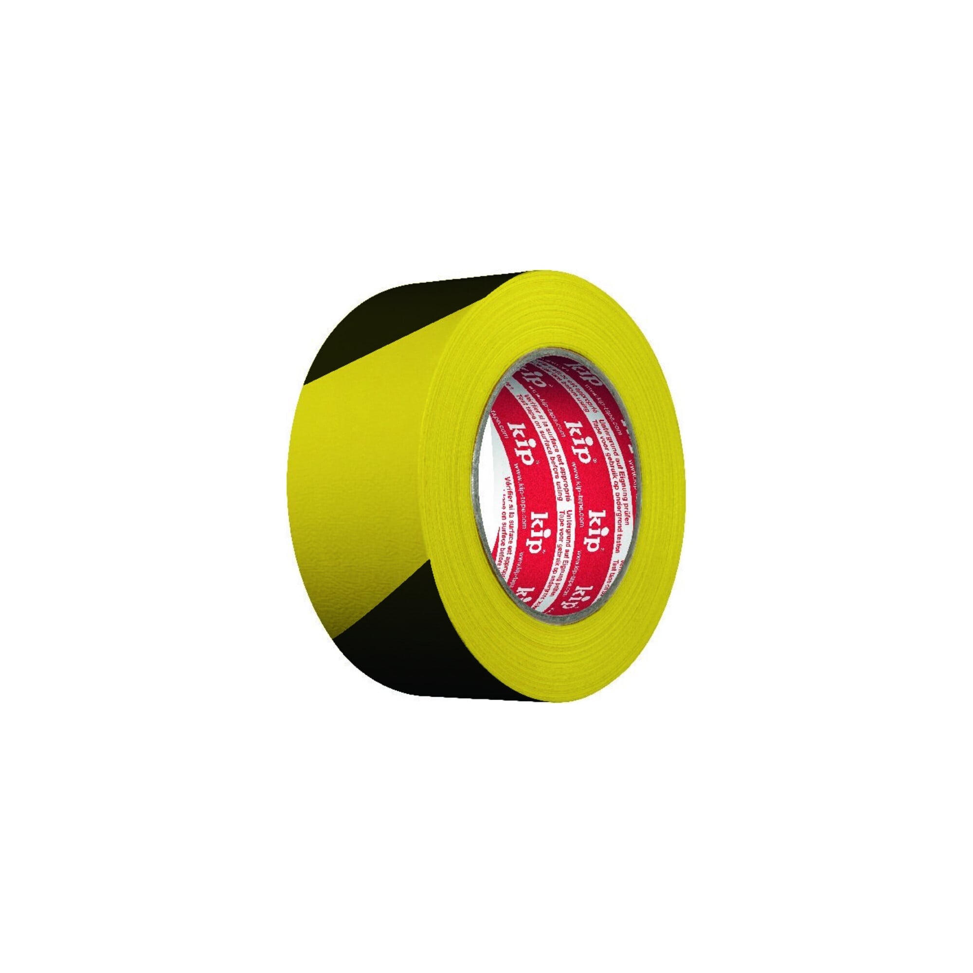 Kip 3824 Gewebe-Warnband gelb/schwarz 48mmx33m