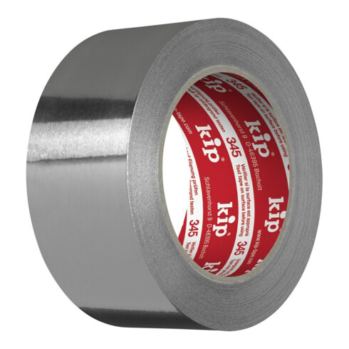 Kip Aluminiumklebeband DIN 4102 B1 Länge 50m Breite 50mm Alu-Folie