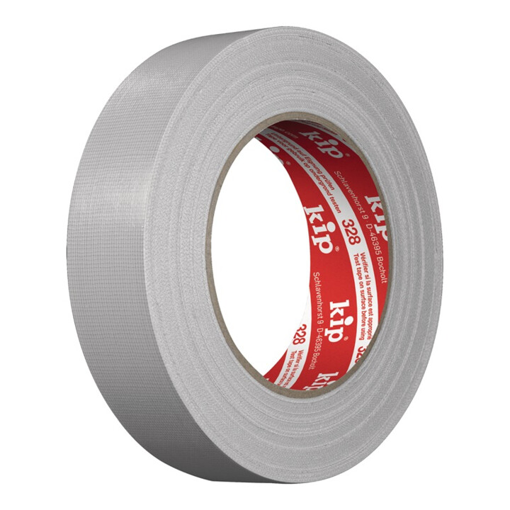 Kip Gewebeband Extra 328 hellgrau L.25m B.30mm Rl.