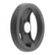 KIPP 2-Speichenhandrad D1=129 Passbohrung mit Nut D2=14H7 Polyamid schwarz