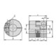 KIPP Accouplement à griffes en élastomère Gr.14 D1=8 D2=8 L=32 Aluminium