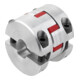 KIPP Accouplement à griffes en élastomère Gr.19 D1=14 D2=14 L=50 Aluminium