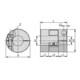 KIPP Accouplement à griffes en élastomère Gr. 24 D1=20 D2=20 L=78 ED