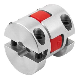 KIPP Accouplement à griffes en élastomère Gr.24 D1=20 D2=25 L=78 Al.