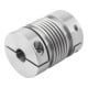 KIPP Accouplement à soufflet métallique Gr. 80 D1 32 D2 32 L 91 Acier inoxydable