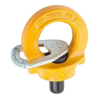 KIPP Anneau à vis rotatif M12 acier jaune noir avec clé hexagonale