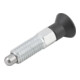 KIPP Arretierbolzen ECO GR.0 M06x0,75 D4 Form A mit Kontermutter S