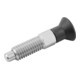 KIPP Arretierbolzen ECO GR.1 D1=M08 D=5 Form A Edelst. O.Rastnut O.Kontermutter