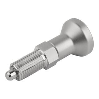 KIPP Arretierbolzen GR.0 D1=M08X1 D=4 Form A Raste Nut Kontermutter
