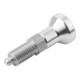 KIPP Arretierbolzen GR.0 D1=M08X1 D=4 Form A Raste Nut Kontermutter
