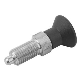 KIPP Arretierbolzen GR.0 D1=M08X1 D=4 Form A Rastnut Kontermutter