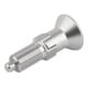 KIPP Arretierbolzen GR.0 M08x1 Ø4 Form C mit Rastnut Kontermutter
