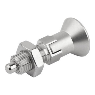 KIPP Arretierbolzen GR.1 M10x1 D5 Form D Rastnut Kontermutter