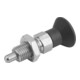 KIPP Arretierbolzen GR.2 M12 x 1,5 D 6 Form B ohne Rastnut mit Kontermutter