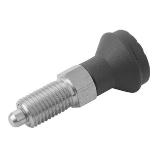 KIPP Arretierbolzen Gr. 2 M12 x 1,5 Ø 6 Form A ohne Rastnut Kontermutter E.