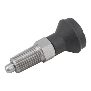KIPP Arretierbolzen GR.3 M16x1,5 D8 Form A ohne Rastnut Kontermutter E