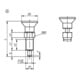 KIPP Arretierbolzen GR.3 M16x1,5 D8 Form A ohne Rastnut mit Kontermutter