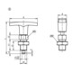 KIPP Arretierbolzen GR.3 M16x1,5 D8 Form B gehärtet Stahl mit Kontermutter