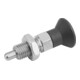 KIPP Arretierbolzen GR.3 M16x1,5 D8 ohne Rastnut mit Kontermutter