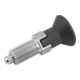 KIPP Arretierbolzen GR.3 M16x1,5 Ø8 Form C M. Rastnut Edelst.