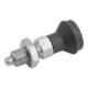 KIPP Arretierbolzen GR.4 D1=M20X1,5 D=10 Form B ohne Rastnut mit Kontermutter E.