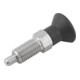 KIPP Arretierbolzen GR.4 M20x1,5 Ø10 Form A ohne Rastnut mit Kontermutter