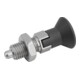 KIPP Arretierbolzen GR.5 D1=M24X2 D=16 Form D Rastnut Kontermutter
