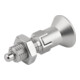 KIPP Arretierbolzen GR.5 D1=M24X2 D=16 Form D Rastnut Kontermutter