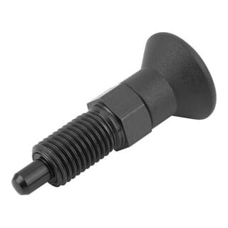 KIPP Arretierbolzen GR.9 D1=M06X0,75 D=3 Form A ohne Rastnut Kontermutter