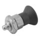 KIPP Arretierbolzen GR.9 D1=M06X0,75 D=3 Form B ohne Rastnut mit Kontermutter