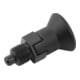 KIPP Arretierbolzen GR.9 D1=M06X0,75 D=3 Form C mit Rastnut ohne Kontermutter