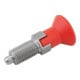 KIPP Arretierbolzen GR.9 M06 x 0,75 D3 Form C M. Rastnut O. Kontermutter Edels.