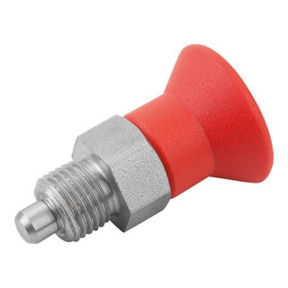 KIPP Arretierbolzen GR.9 M06x0,75 D3 Form A ohne Rastnut Kontermutter