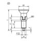 KIPP Arretierbolzen M06x0,75 Ø3mm Form CP mit Gewindesicherung Gr. 9
