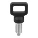 KIPP Arretierbolzen M10 5mm Form C mit Rastnut ohne Kontermutter